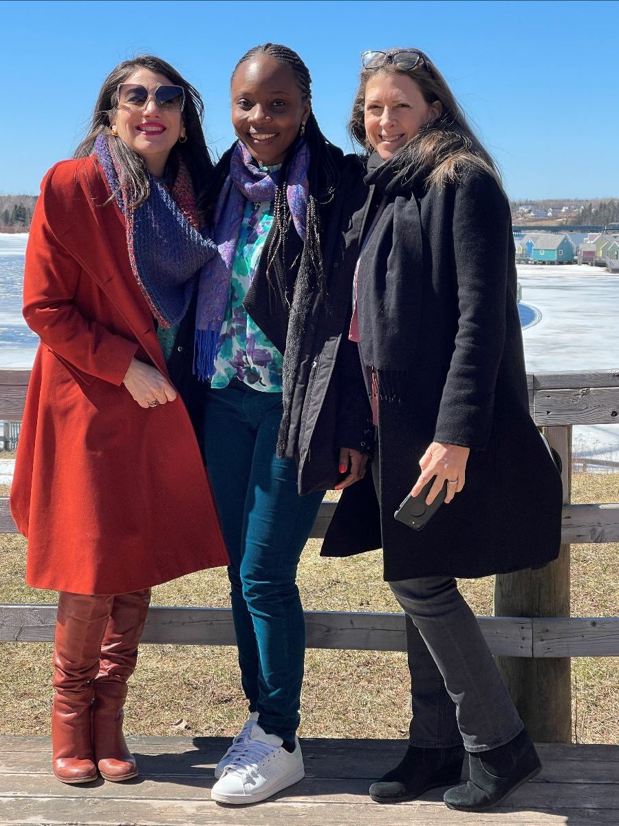 Pascale Fournier, Lydie Belporo et Karine Asselin