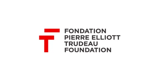 Pierre Elliot Trudeau Foundation logo in a white background